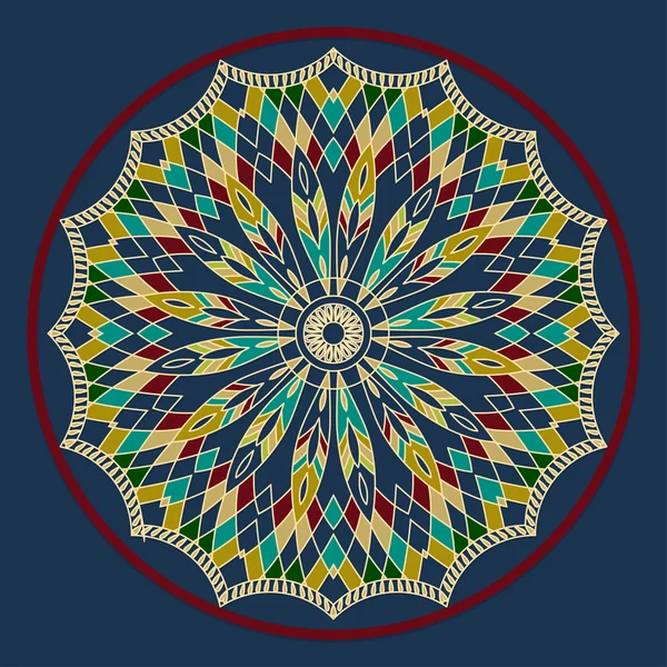 Mandala. Acchiappasogni. Elementi decorativi etnici. Islam, arabo, indiano, motivi ottomani . — Vettoriale Stock