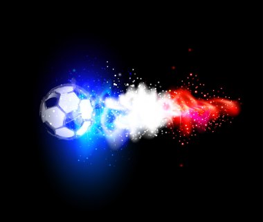 Futbol ışık soyut Fransa Fransa bayraklı 