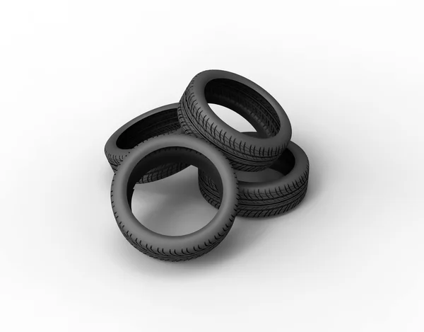 Veículo de pneu renderização — Fotografia de Stock