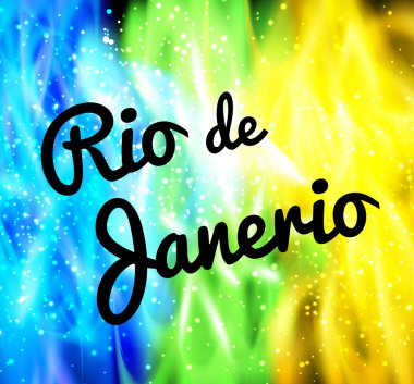 Rio de Janeiro arka plan neon renkler
