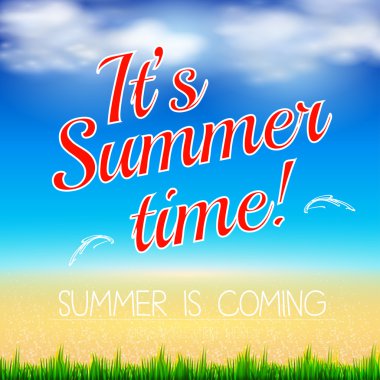 Yaz plaj tasarım kolay tüm düzenlenebilir