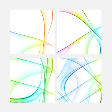 Soyut şekli gökkuşağı renkleri, kolay düzenlenebilir