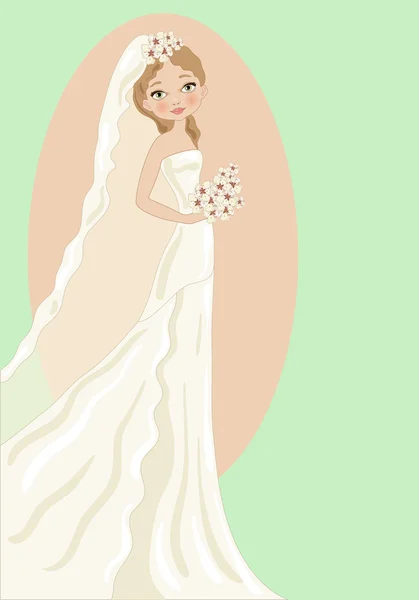 La novia — Vector de stock