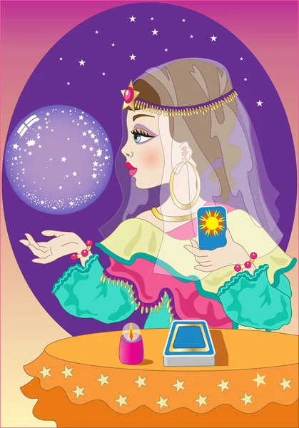 The Fortuneteller — Stock Vector