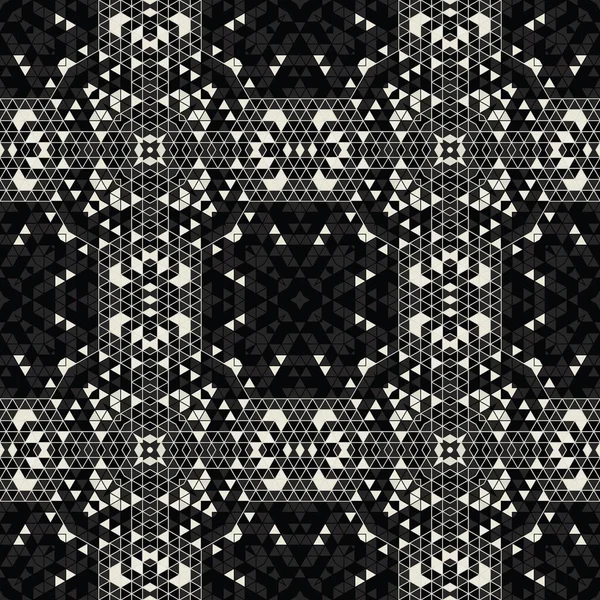 Moderne Einfache Geometrische Nahtlose Muster Hintergrund Mit Dreiecken Formen Schwarz — Stockfoto