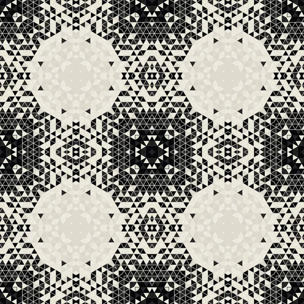 Modern Simple Geometric Seamless Pattern Background Triangles Shapes Black White — Stock Photo, Image