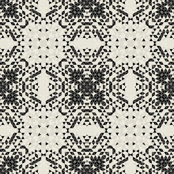 Modern Simple Geometric Seamless Pattern Background Triangles Shapes Black White — Stock Photo, Image