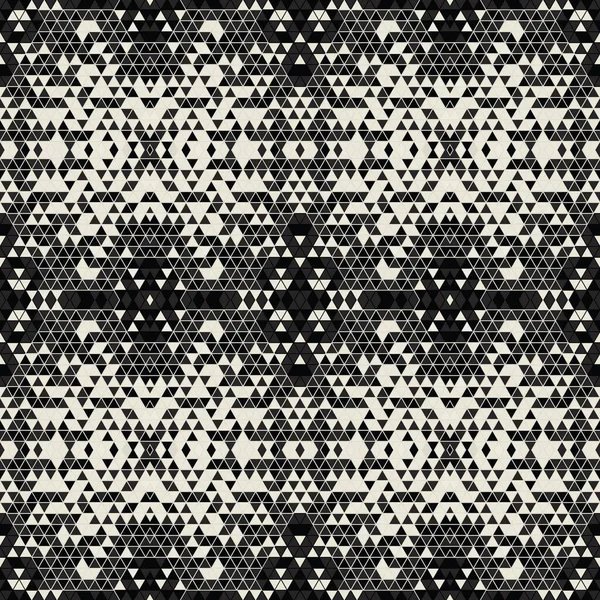 Nowoczesny Prosty Geometryczny Bezszwowy Wzór Tła Trójkątnych Kształtach Czarny Biały — Zdjęcie stockowe