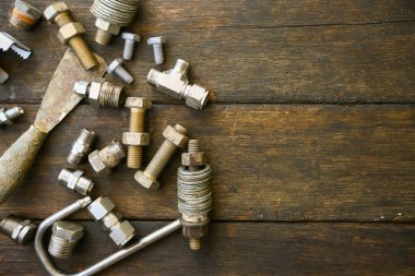 El araçlar kümesi veya iş araçları araçları sanayi iş genel iş veya zor iş için arka plan, ayarla.