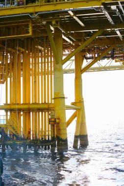 Üretim petrol ve gaz, petrol ve gaz endüstrisi ve sıkı çalışma, manuel ve otomatik işlevi, petrol ve teçhizat sanayi ve işletme tarafından üretim platformu ve işlem süreci için offshore inşaat platformu