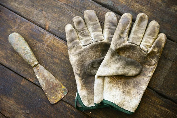 Herramientas de mano conjunto o herramientas de trabajo conjunto fondo, herramientas en el trabajo de la industria para el trabajo general o trabajo duro . — Foto de Stock