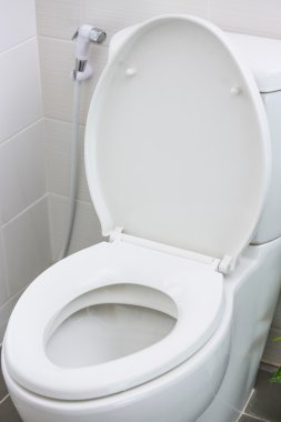 Oda, tuvalet, tuvalet temizlik özel tuvalet modern oda, iç ekipman ve modern tuvalet, sıvı yıkama temizlik modern ev, beyaz tuvalet kase beyaz tuvalet.