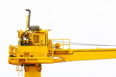 İnşaat petrol ve sondaj platformu platformu destek ağır yük, Transfer kargo veya sepet iş ekipmanı, ağır sanayi, petrol ve gaz platformu ağır iş, Offshore işlem platformunda vinç.