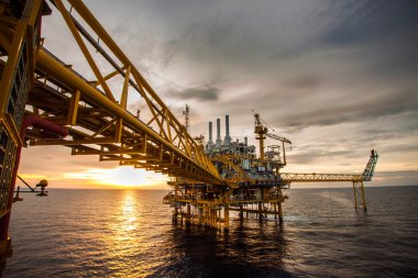 Körfez veya deniz, dünya enerji, Offshore petrol ve sondaj platformu inşaat kötü havalarda offshore petrol ve gaz platform petrol ve doğal gaz platformu