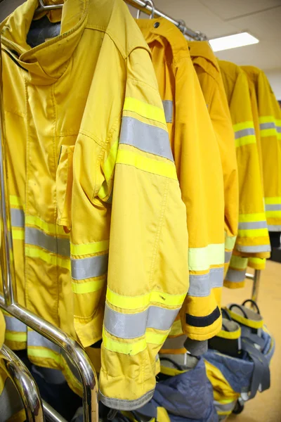 Firefighter suit and equipment ready for operation. — Stock Photo, Image