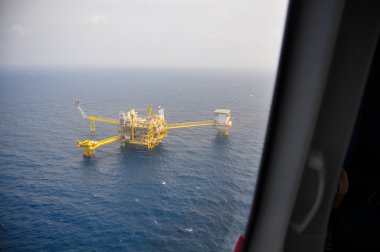 Körfez veya deniz, dünya enerji, Offshore petrol ve sondaj platformu inşaat petrol ve doğal gaz platformu.