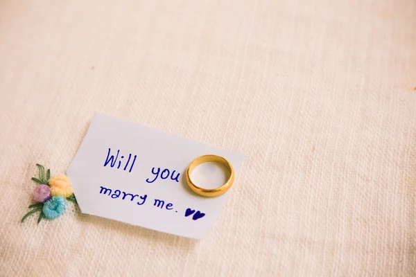 Will you marry me background, Wedding studio concept. — Stock Photo, Image