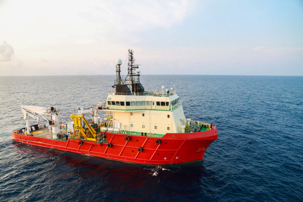 Supply boat operation shipping any cargo or basket to offshore. Support transfer any cargo to offshore oil and gas industry, Supply cargo or transfer passenger for work.