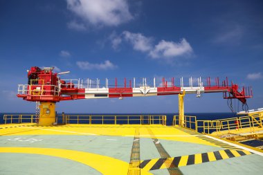 Vinç inşaat petrol ve sondaj platformu platformu destek ağır yük, Transfer kargo veya sepet iş sitede, ağır sanayi için.