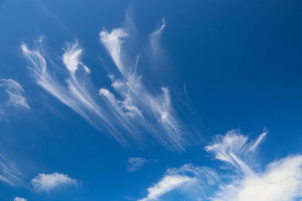 Fondo cielo azul en el día del buen tiempo. hermoso cielo con nube . — Foto de Stock