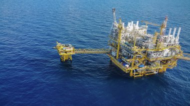 Üretim petrol ve gaz, petrol ve gaz endüstrisi ve sert iş için offshore inşaat platform, üretim platformu ve işlemi manuel ve otomatik işlev tarafından işlem.