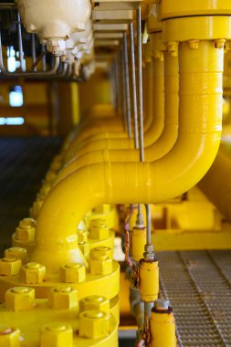 Üretim petrol ve gaz, petrol ve gaz endüstrisi ve sıkı çalışma, manuel ve otomatik işlevi, petrol ve teçhizat sanayi ve işletme tarafından üretim platformu ve işlem süreci için offshore inşaat platformu.