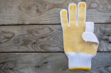 Hand sign in industry job, Industry background and safety concept, communication in the job with the team, safety first with personal protective equipment, feeling of worker