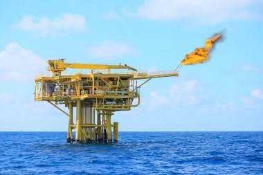 Üretim petrol ve gaz, petrol ve gaz endüstrisi ve sert iş için offshore inşaat platform, üretim platformu ve işlemi manuel ve otomatik işlev tarafından işlem.