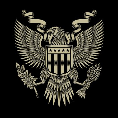 American Eagle Emblem clipart