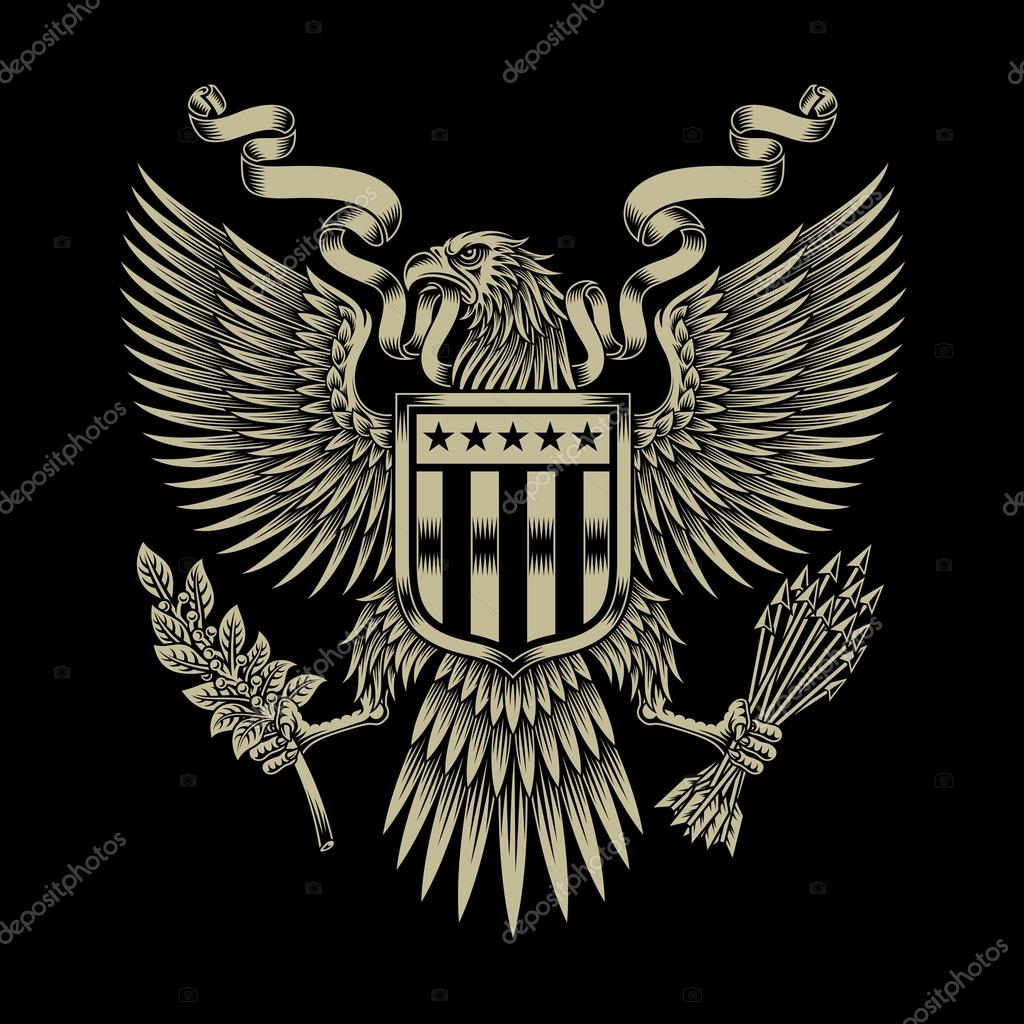 american coat of arms vector