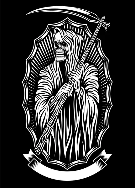 Grim Reaper Vector Art — Vector de stock