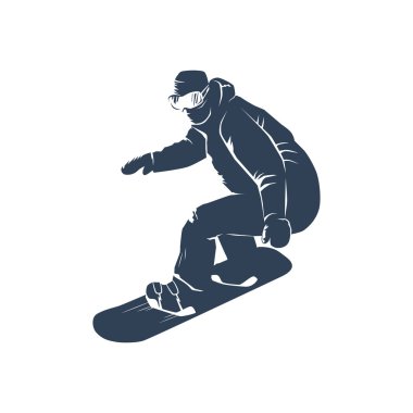 Snowboard vektör çizim