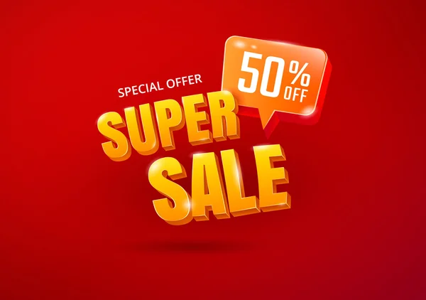 Plakát Super prodej — Stockový vektor