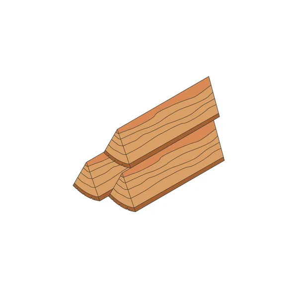 Изометрическая икона дров — стоковый вектор
