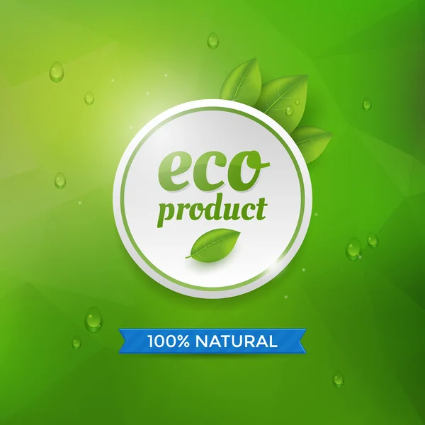 Eco product label — Stock Vector