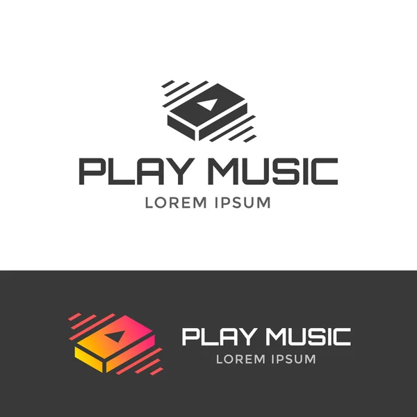 Logo Muzyka Play — Wektor stockowy