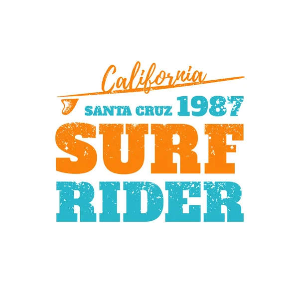 Surf rider California — Stock vektor