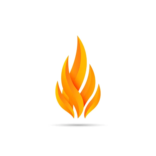 Modern yangın simgesi — Stok Vektör