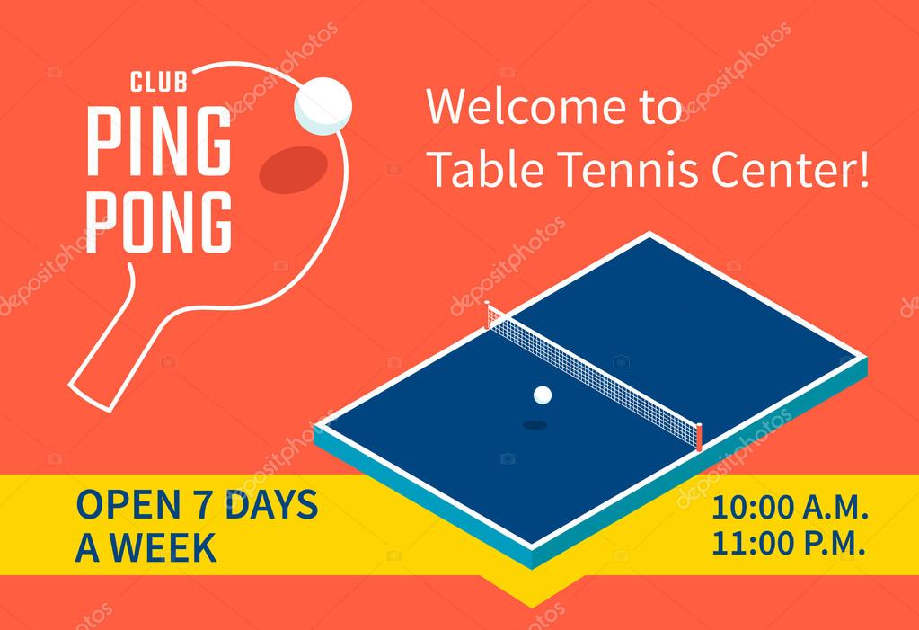 Table tennis banner Stock Vector Image by ©garo_g 122000610