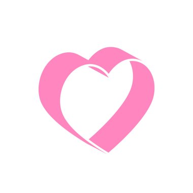 Kalp vektör ikonu tasarımı. Tıbbi sağlık logosu