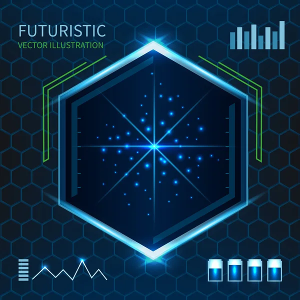 Ilustração vectorial futurista — Vetor de Stock