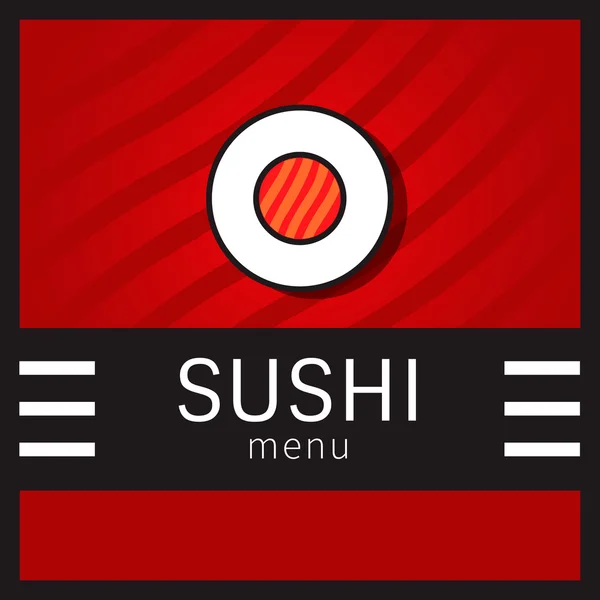 Menu Sushi — Image vectorielle