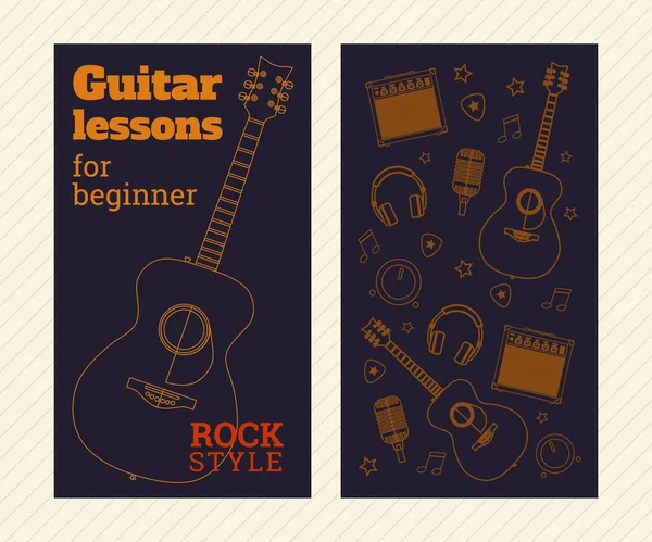 Guitar poster — Stock Vector