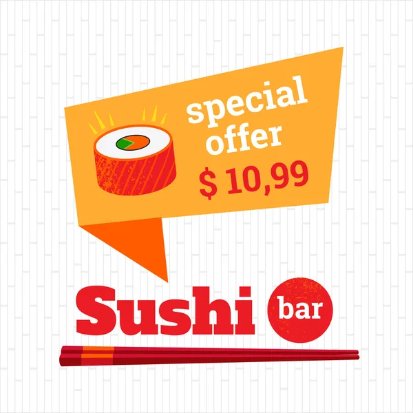 Bar sushi — Wektor stockowy