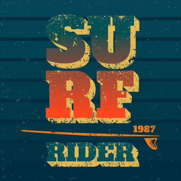 Surf rider — Stock Vector