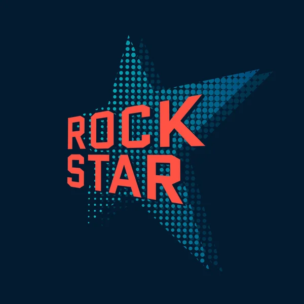 Rockstar — Vettoriale Stock