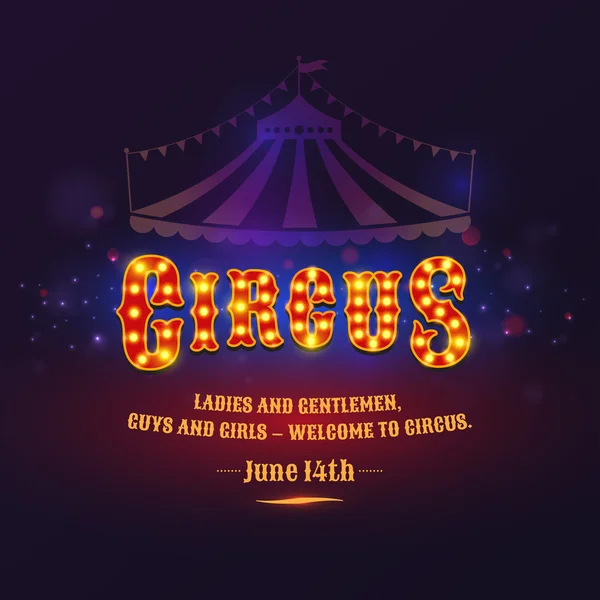 Circus poster — Stockvector