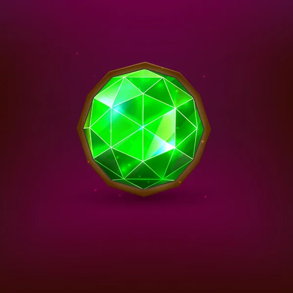 Зеленый камень — стоковый вектор