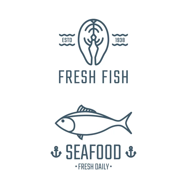 Seafood - Stok Vektor