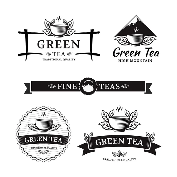 Zöld tea — Stock Vector